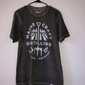 Maine Craft Distilling Farm to Flask XL Gray T-shirt